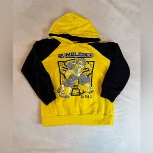 Transformer Bumblebee SZ 6 Kids Yellow and Black graphic Pullover Hoodie